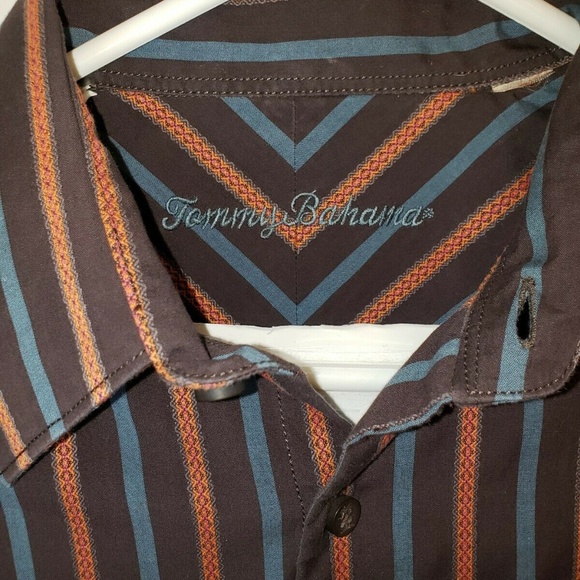 Tommy Bahama Button Down Striped Shirt - Picture 2 of 7